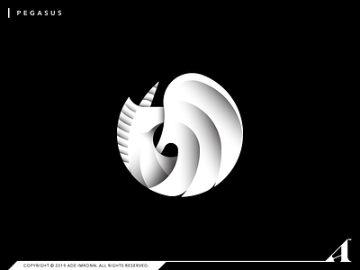 Pegasus animal branding horse icon illustration logo logomark minimal mythical unicorn