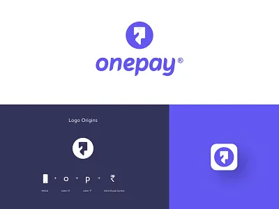 Onepay- Logo & Branding android app development branding concept app logo logo alphabet mobile app payments