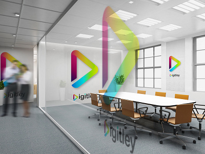 Digitley Logo 3d logo design art direction best design brand identity branding branding design business logo creative design dribbble best shot graphic deisgn illustration logo 3d logo design logo design branding logo design concept mockup design