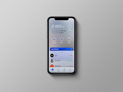 Sportbank iOS app app design ios app ios application mobile application mobile banking ui ux