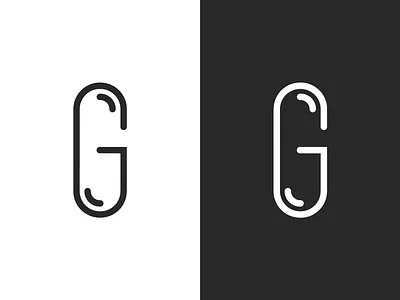Gallenus (G + Pill) Logo Design black white brand branding g icon identity letter logo logo design logomark logotype mark monogram negative negative space pharmaceutical pharmacy pill symbol vector