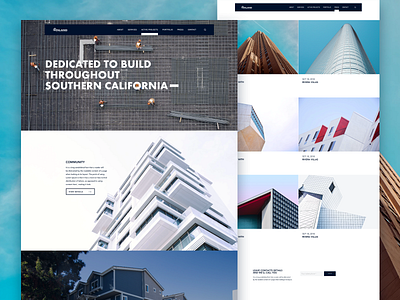 Inland Website branding build building design inland interface losangeles site ui ux web webdeisgn website
