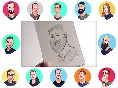 Unfold Avatars avatar avatar design character characterdesign custom avatar process spovv unfold avatars