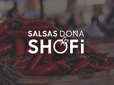 Salsas Doña Shofi branding illustration local salsas logo mexican salsas typography