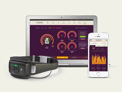 Voyce activity chart dashboard dashboard ui dog dribbble best shot ui ux wearable