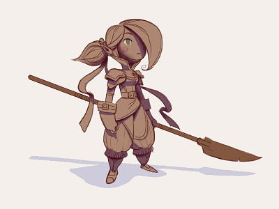 Lancer class character design character concept character design fantasy fantasy art illustration