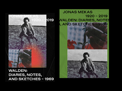 Jonas Mekas Poster editorial design graphic design poster poster art poster design print print design