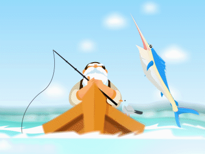 The Old Man and the Sea 2d after effect 动画