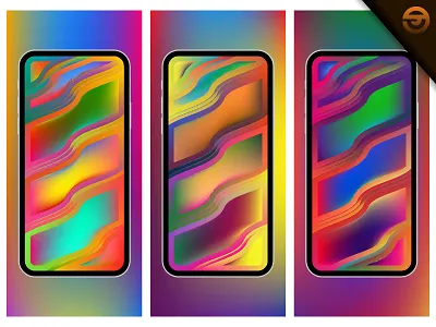 Futuristic or modern wallpaper design with Liquid Fluid shapes design gradient mesh illustration iphone iphone 10 iphone x iphone x app iphone x mockup iphone xs meshfill meshfill art mock up realistic smart phone ui ui ux design vector wallpaper wireframes