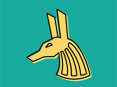 Anubis Offset illustration monoline vector