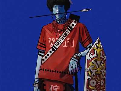 Wabi character design digital art hypebeast illustration tuanmulo