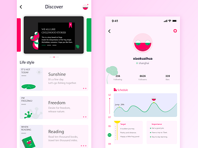 Forg Interface design app card design interface design ui