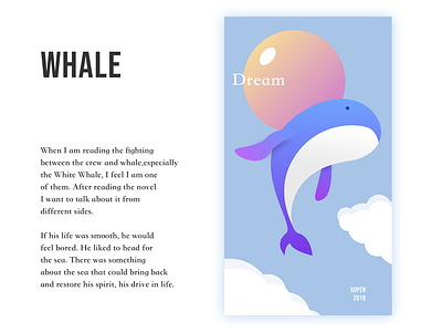 Moby Dick design illustration ui