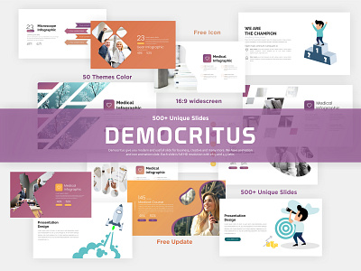 Democritus Presentation Template 2019 business business agency business and finance character clean creative elegan flat design google slides illustration keynote template modern office powerpoint design powerpoint presentation powerpoint templates presentation template trending vector