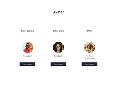 Figma #DailyUI #088 Avatar app app concept avatar dailyui design figma flat interface social app social network state ui ux