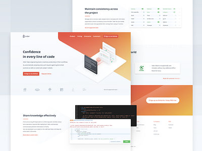 Landing Page Redesign for Sider code figma illustration isometric illustration landing landing page orange software web design