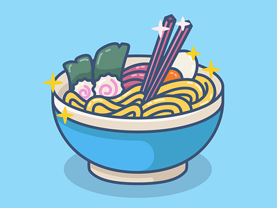 Ramen delicious design food food illustration icon illustration japanese food minimal noodle ramen vector