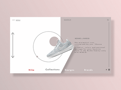 Nike Roshe Two Web & Ui/Ux Design. adobe illustrator adobe photoshop adobe xd branding graphic design icons logo minimal minimalism pantone typography ui ui design ux ux design web concept web design