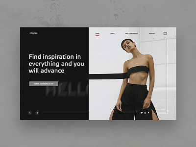 FRWRD fashion page app branding design digital fashion flat graphic illustration illustrator instagram ios minimalism social media style typography ui ux web website