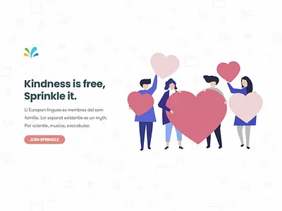 Header with Illustration big fonts design header design illustration landing page