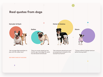 Daily UI #039 art direction challenge color palette daily ui 003 dailychallenge dailyuichallenge illustration interaction interface landing landing page opinions pet app pet care testimonials ui uidesign ux web design