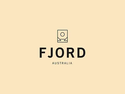 Fjord Logo Concept beach branding cosmetics fjord lake logo minimal scandinavia skincare