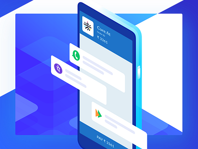 UPI Ready Payment Form blue checkout clean design illustration isometric minimal mobile ui upi website