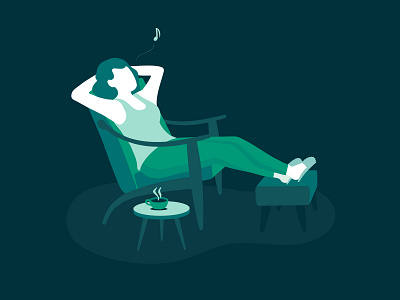 Empty state illustration dnb empty state empty state illustration green illustration relax