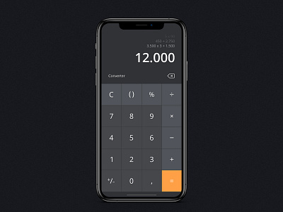 Daily UI: #004 Calculator app calculator calculator ui clean daily ui daily ui 004 dailyui iphone math mobile ui ux