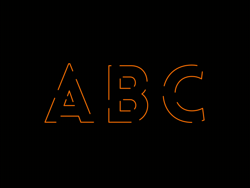Lovelo - Animated Typeface / Preset Style 01 after effects animated animography font gif kinetic loop lovelo motion type typeface typography
