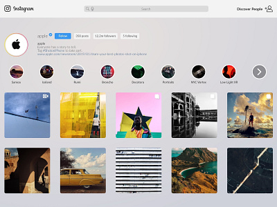 Instagram app - tvOS apple tv application instagram tvos