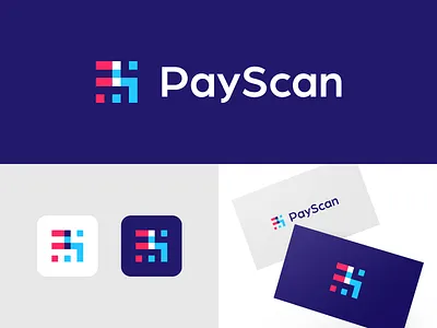 PS Monogram branding clever logo colorful creative design fin tech fintech icon identity logo logo design logo designer logo icon monogram ps scan scanner smart logo smart logos