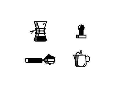 Woke Icons2 abstract clean coffee flat icon illustration modern simple