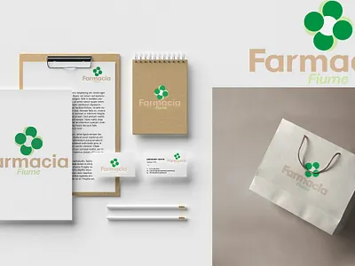 Farmacia Fiume branding design icon illustration lettering logo typography vector web