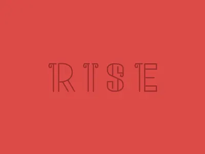 Rise Typography custom type custom typography lettering type type art typogaphy