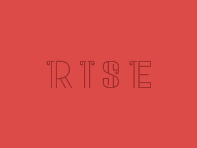 Rise Typography custom type custom typography lettering type type art typogaphy