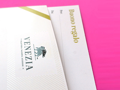 Venezia - Gift Card UV Details design details gift card logo uv details