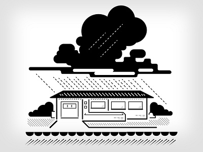 Houston House houston rain vector art