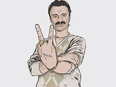 Begbie begbie dannyboyle design digitalart illustration trainspotting vector