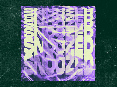 Snoozed acid graphic art artwork cover art cover artwork cover design design graphic design music portrait poster purple random snoozed