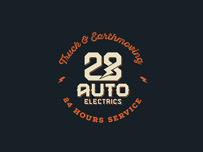 28 Auto Electrics 2019 auto brand identity branding business card design concept design corporate identity design earthmoving electric logo electrics energy logo logo design logo designer minimal logo truck vikas beniwal vintage logo volt