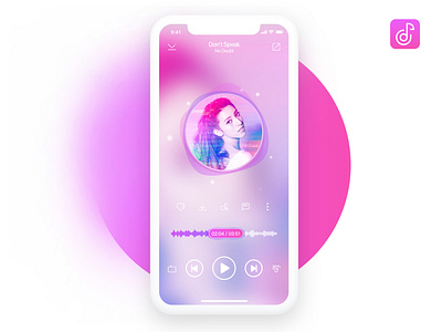 Daily practice: music player APP design app ui ux 向量 应用 插图 设计