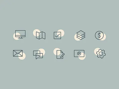 Icons – Course Cats Part 3 branding circle design flat graphic design icon icons illustration lines simple vector