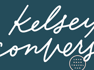 Kelsey lettering logo wip