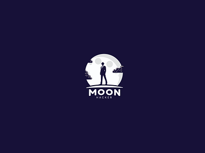 Moonhacker logo, Daily Logo challenge #02 logo logo 3d logo a day logo alphabet logo animation logo design logo design challenge logo design concept