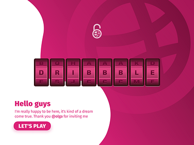 Hello Dreibbbie code hello dribbble lock open