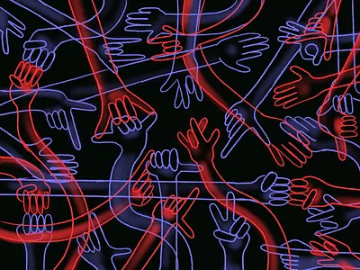 Handsy fist bump hands high five overlay