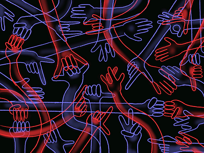 Handsy fist bump hands high five overlay