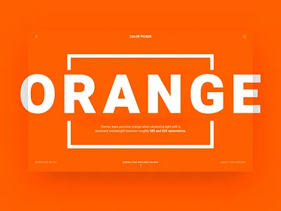 Color Picker API - Concept code color design developer homepage landing minimal page scroll soluble studio tipography ui ux ui design web web design