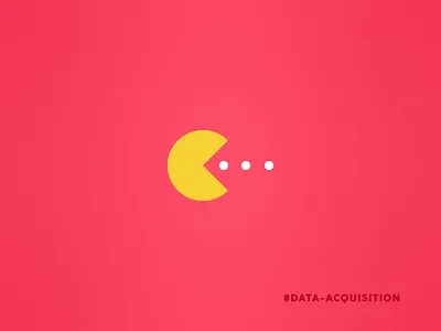Data Acquisition acquisition chart data dots funny icon pac man pac man pie chart pie graph pun red visual pun yellow